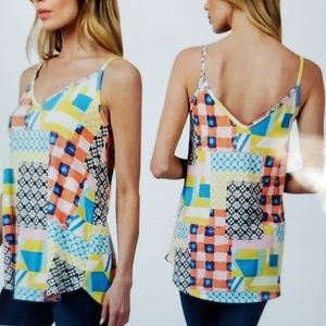 A Girl Thing Multicolor Patchwork Camisole